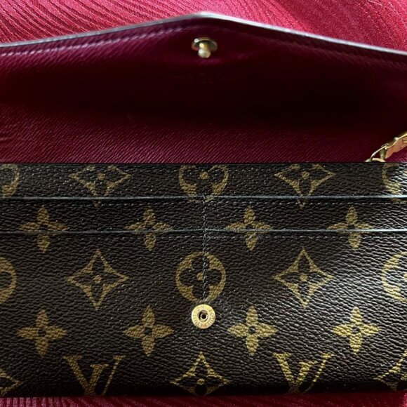 LOUIS VUITTON Monogram Portefeuille Sarah M62234 Wallet - Brown - Picture 3 of 8